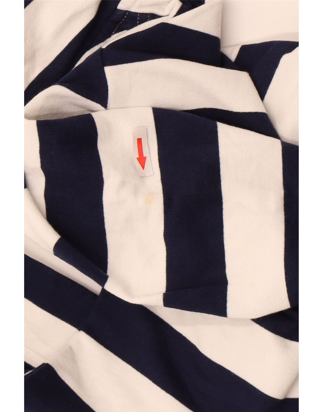 Joules Felpa da Donna con Collo a Bottoni Maglione UK 8 Small Blu Navy a Righe