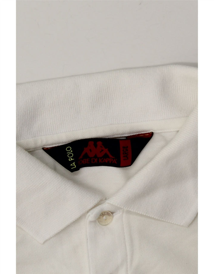 Polo Kappa Uomo Large Bianca