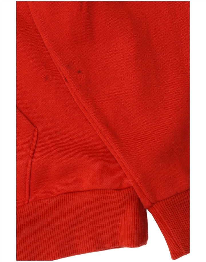 Felpa con cappuccio grafica da uomo Puma in cotone rosso medio