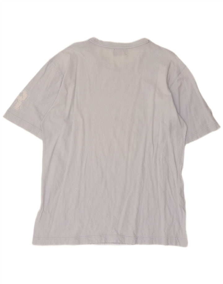 T-shirt uomo Kappa Top Large in cotone a righe blu