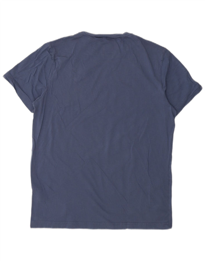 K-WAY Mens T-Shirt Top Large Navy Blue Cotton