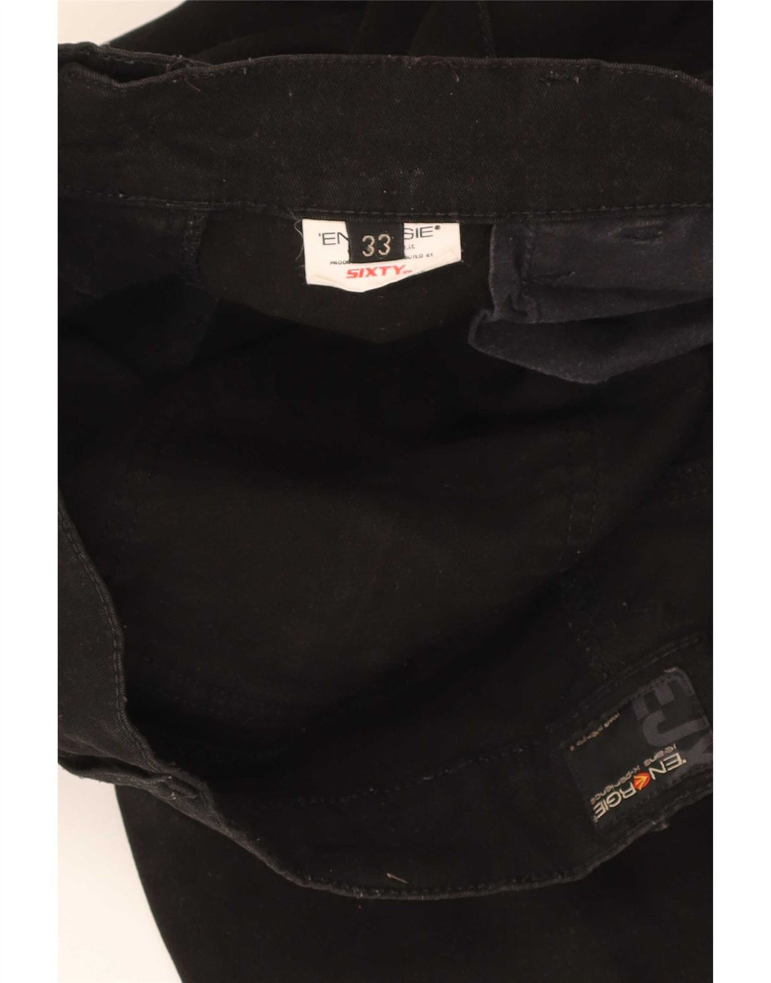 Pantaloni casual bootcut da donna Energe W33 L30 cotone nero