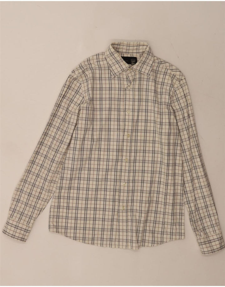 Camicia da uomo Gas a quadri bianchi medi