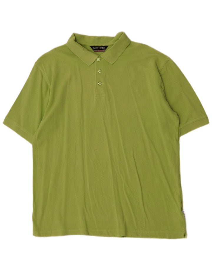 Polo Kappa Uomo Large Verde Cotone