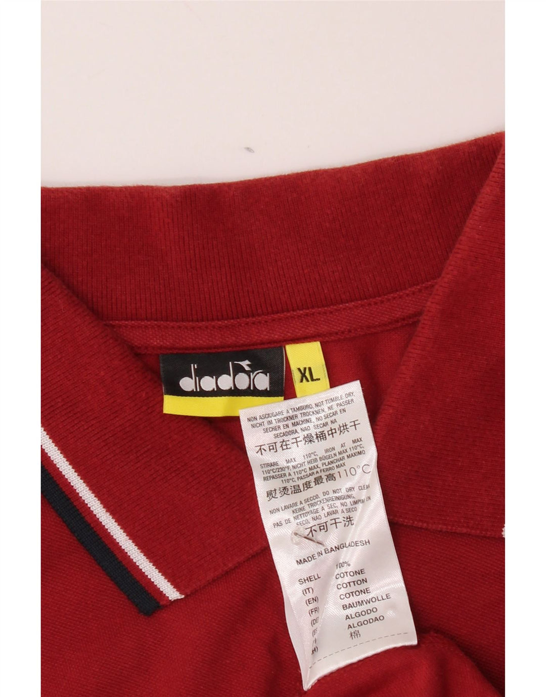 Polo DIADORA Uomo XL Rosso Cotone