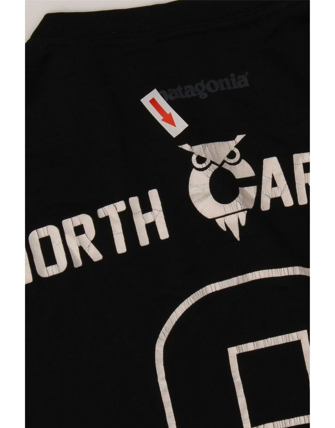 Patagonia T-shirt grafica da uomo North Carolina Top in poliestere nero medio