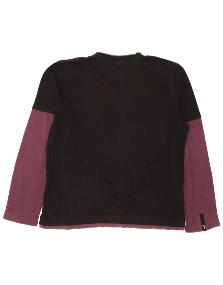 Maglia Puma da uomo a maniche lunghe, colore nero medio, color block
