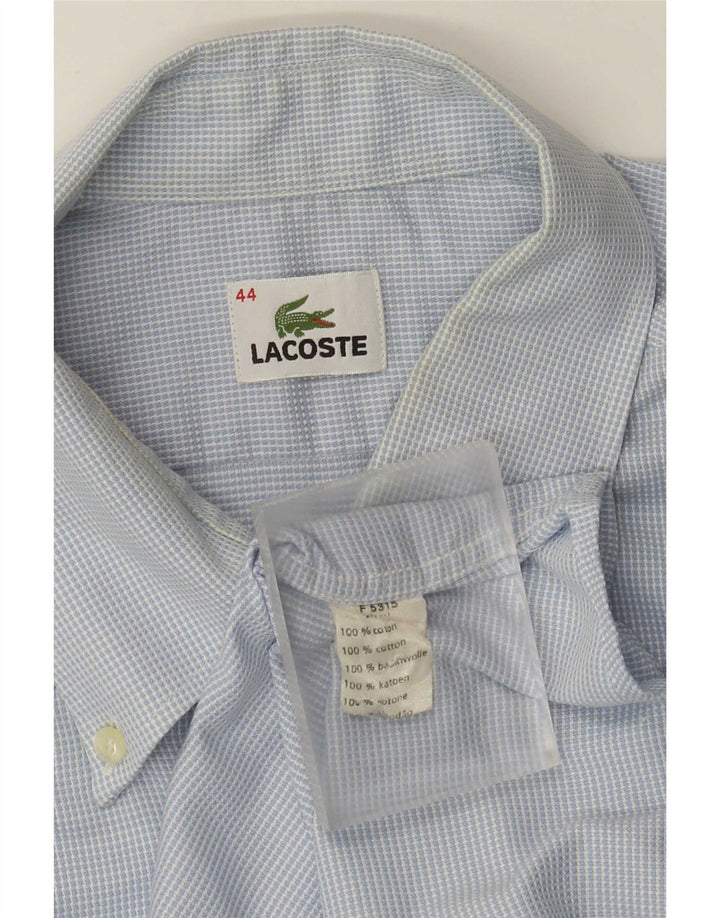 Camicia da uomo Lacoste taglia 44 XL cotone blu