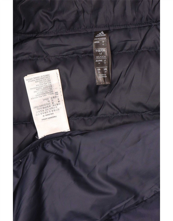 Gilet imbottito da uomo Adidas UK 38 medio blu navy poliestere