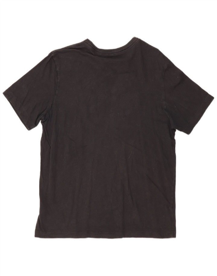T-shirt grafica da uomo NIKE Top in cotone nero medio