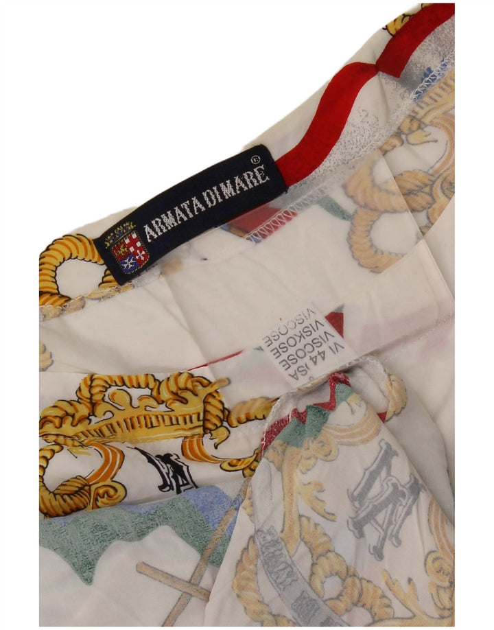 Armata Di Mare Camicetta da donna con motivo astratto Top IT 44 Bianco medio