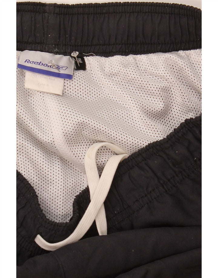 Pantaloni da tuta da uomo Reebok XL blu navy in poliestere