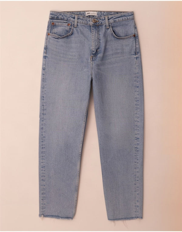 Jeans affusolati da donna Zara EU 42 Large W32 L26 Cotone blu