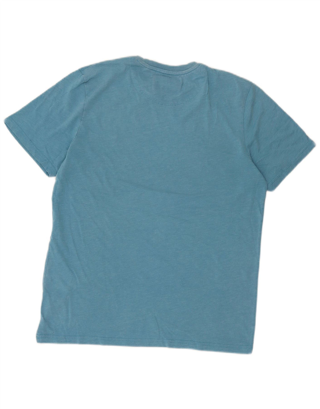 T-shirt da uomo Lyle & Scott Top in cotone screziato blu medio