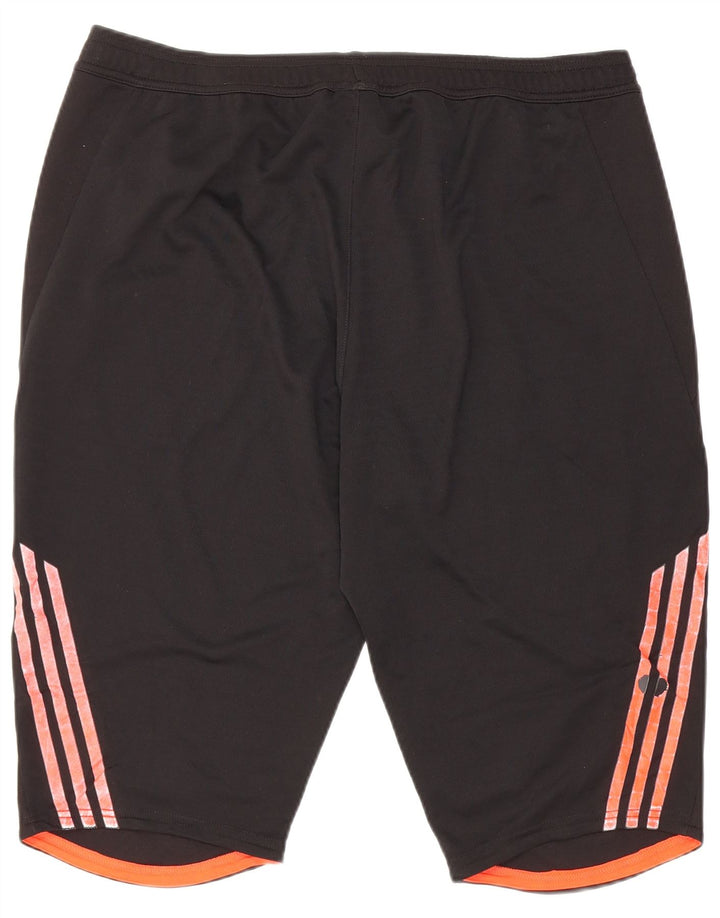 Pantaloncini sportivi Adidas Predator da uomo XL in poliestere color block nero