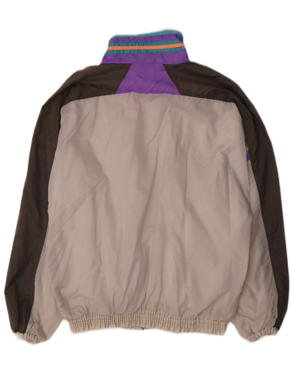 Lotto Mens Tracksuit Top Jacket Medium Multicoloured Colourblock Retro