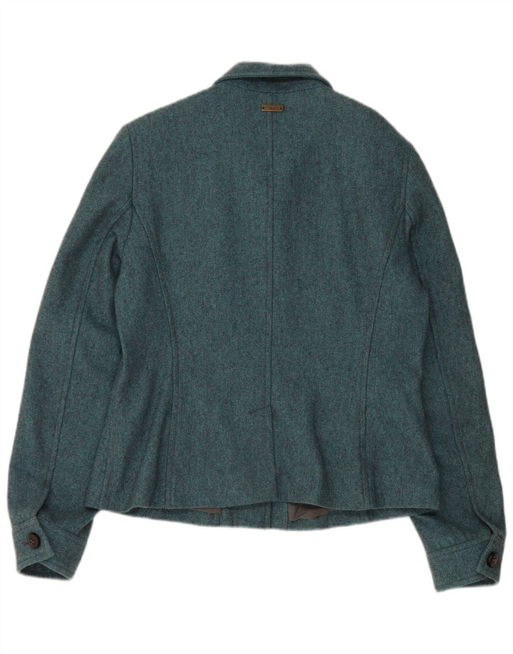 Giacca utilitaria da donna Marlboro Classics UK 12 lana blu medio