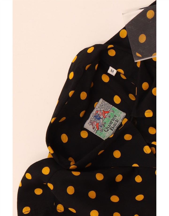 Camicia a maniche corte da uomo VINTAGE media nera maculata