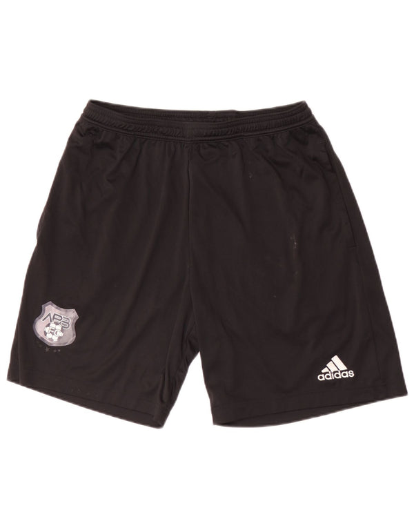 Pantaloncini sportivi Adidas APB Wingate FC da uomo grandi in poliestere nero