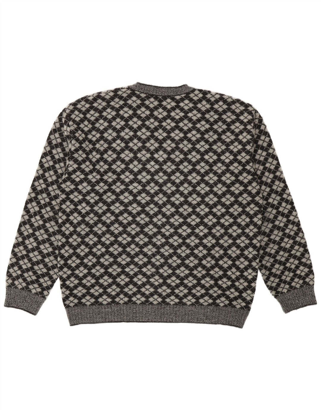 Maglione Gioferrari da uomo con scollo a V IT 54 XL Grigio Argyle/Diamante