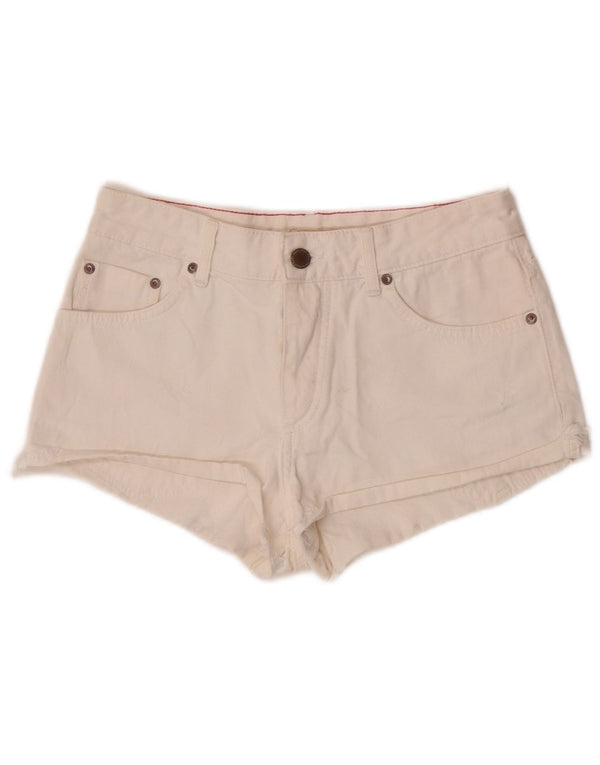 Pantaloni caldi in denim da donna Roxy piccoli W26 cotone bianco