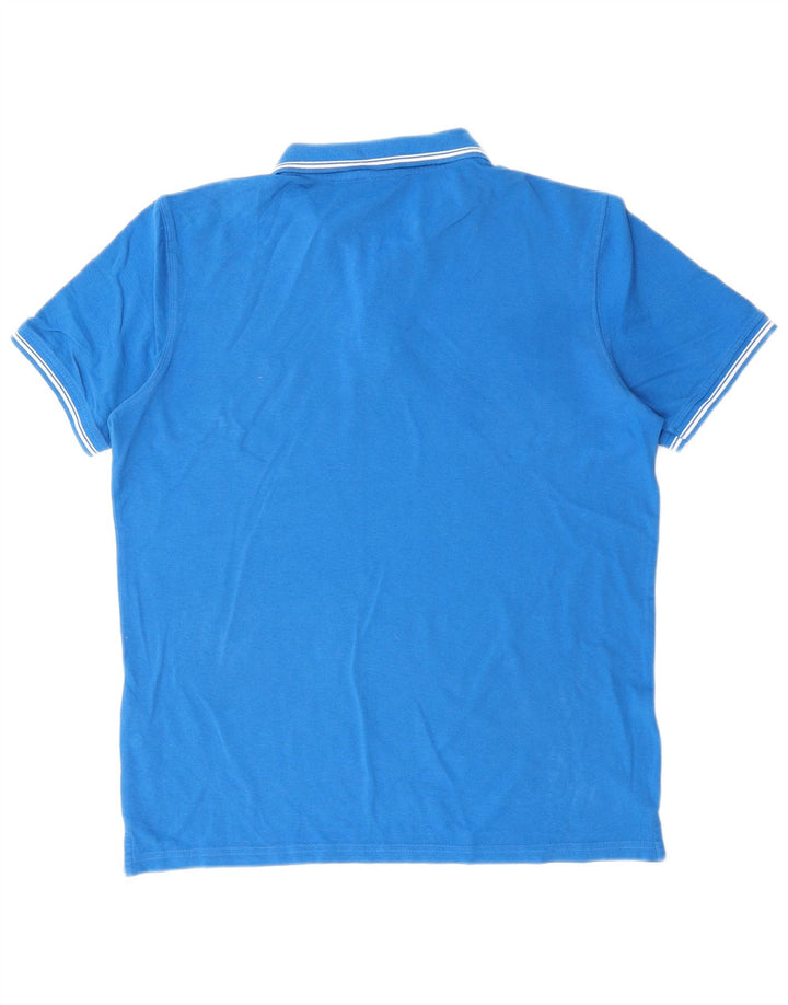Polo Carrera da uomo XL in cotone blu