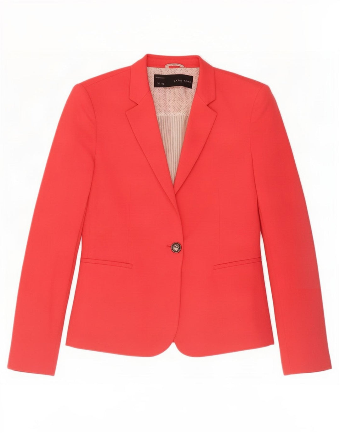Giacca blazer a 1 bottone da donna Zara UK 10 piccola rossa