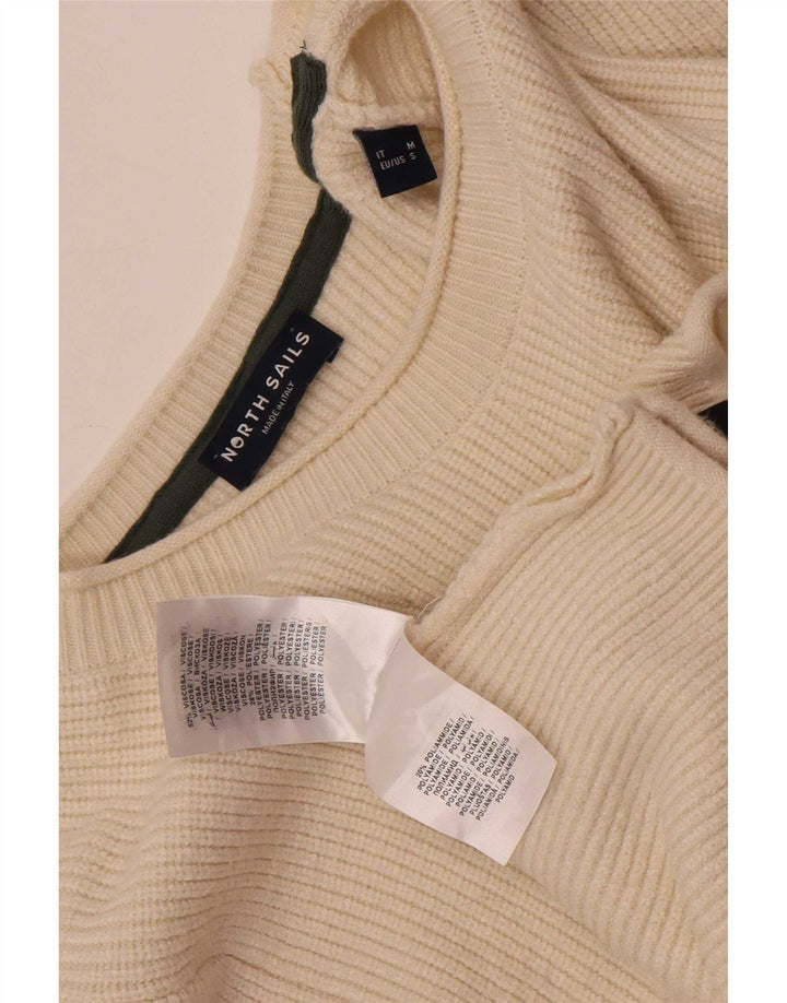 Maglione maglione girocollo da donna North Sails UK 10 piccolo in viscosa beige
