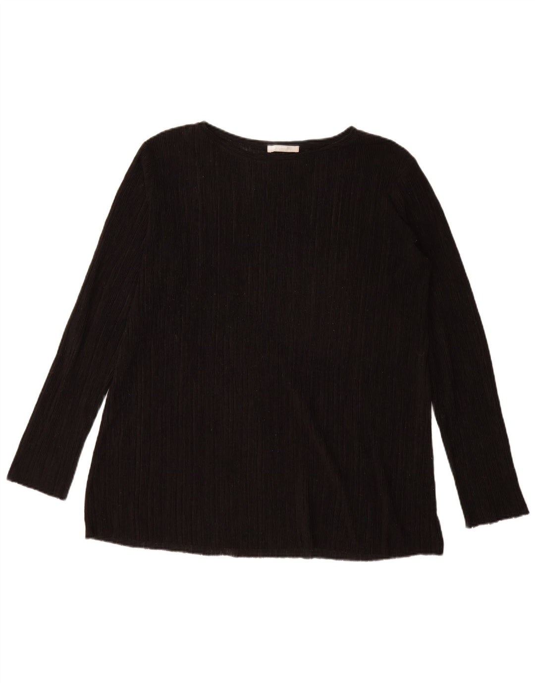 Maglione maglione oversize con scollo a barca da donna Zara UK 14 medio nero