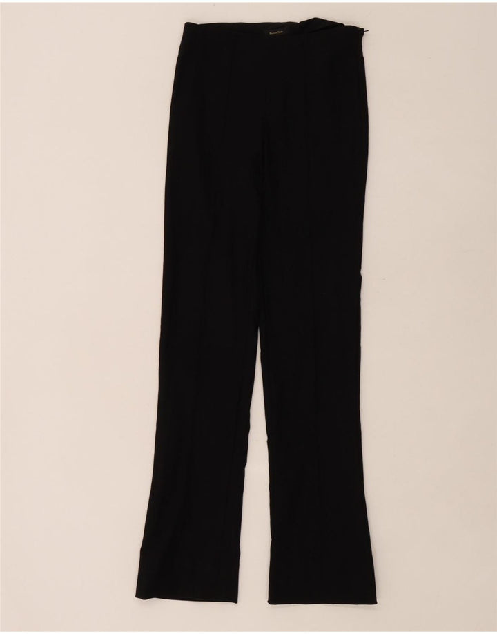Pantaloni Bootcut da donna Massimo Dutti EU 34 2XS W26 L30 Viscosa nera