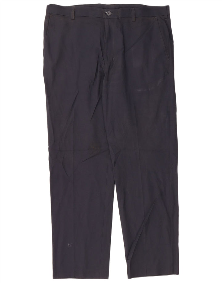 Pantaloni chino dritti da uomo IZOD W38 L32 poliestere blu navy