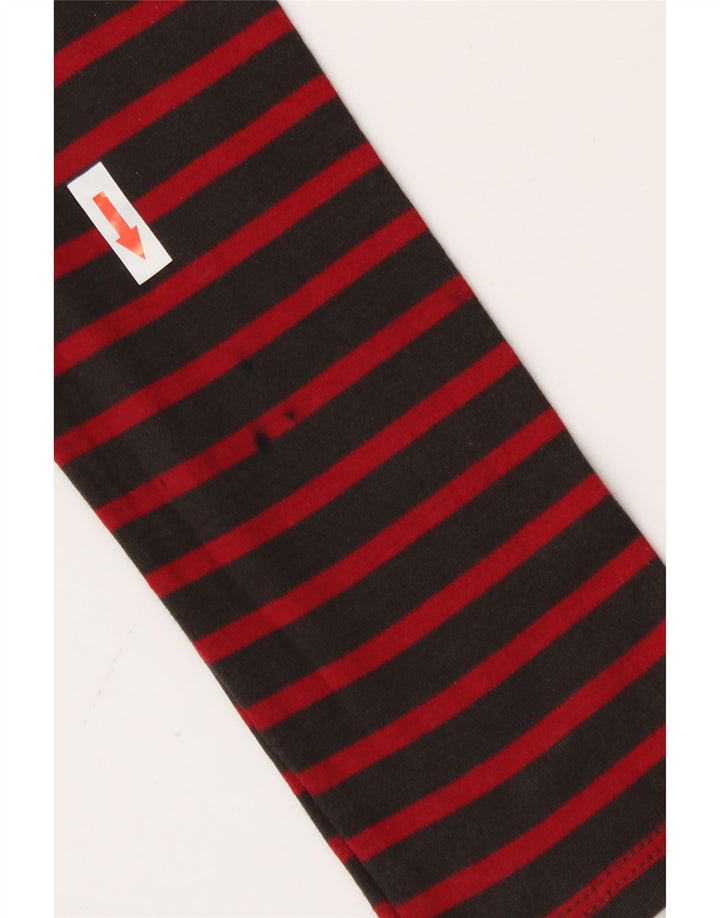 Top Zara da donna a maniche lunghe UK 14 a righe rosse medie