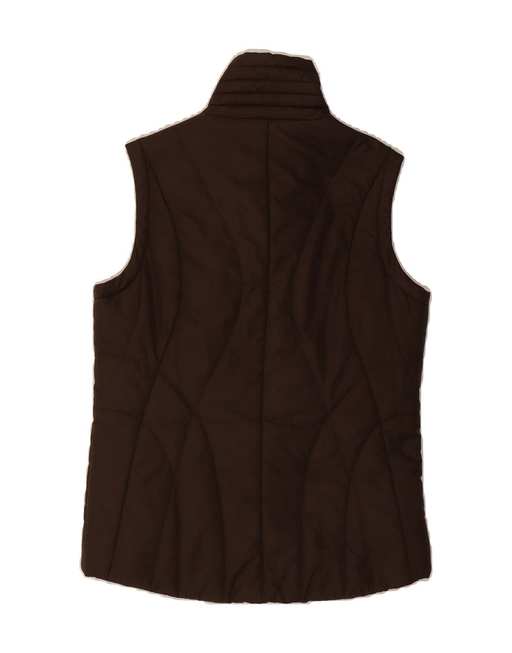 TOMMY HILFIGER Womens Padded Gilet UK 14 Medium Brown Polyester Vintage Tommy Hilfiger and Second-Hand Tommy Hilfiger from Messina Hembry 