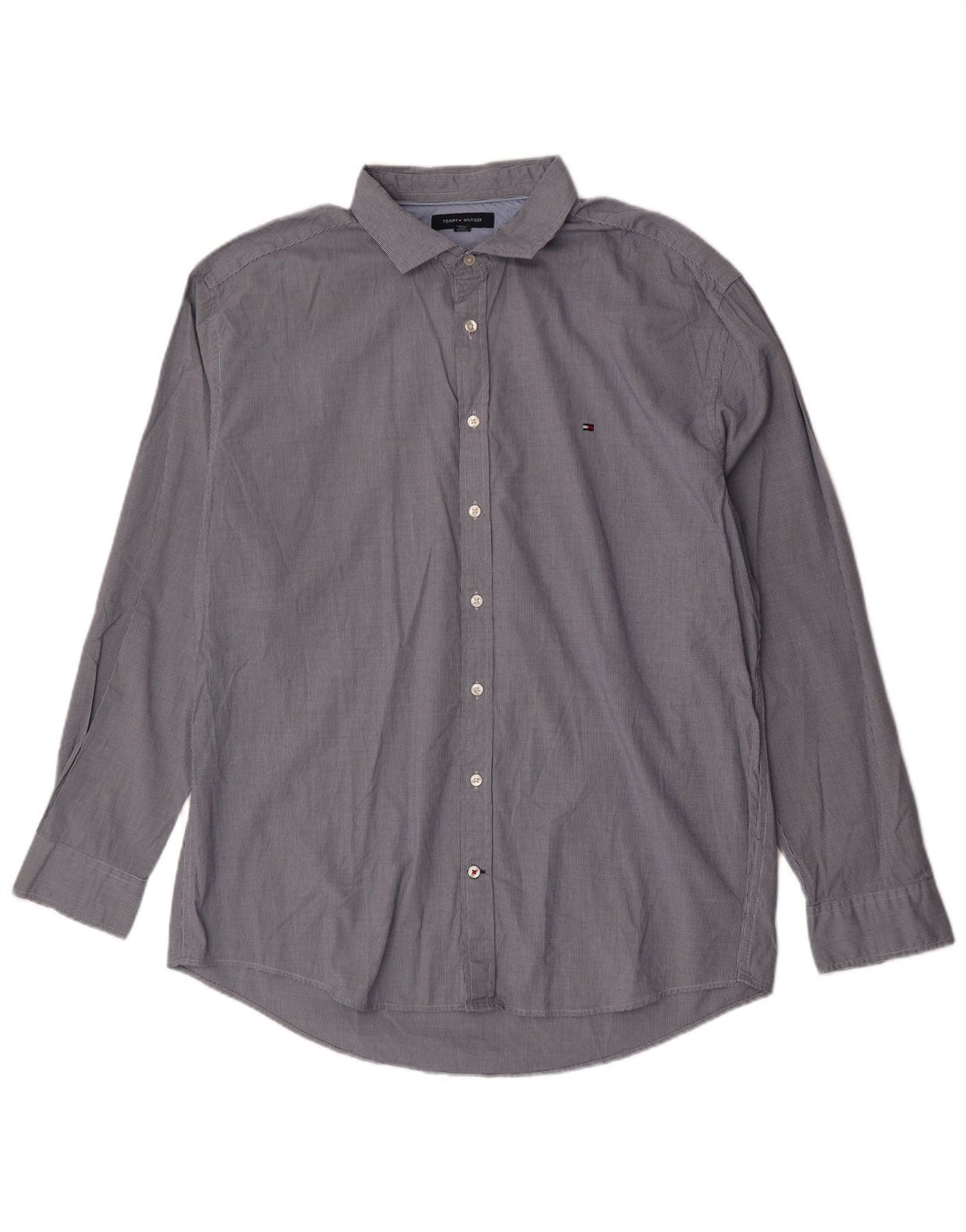 Camicia da uomo Tommy Hilfiger 2XL blu pied de poule