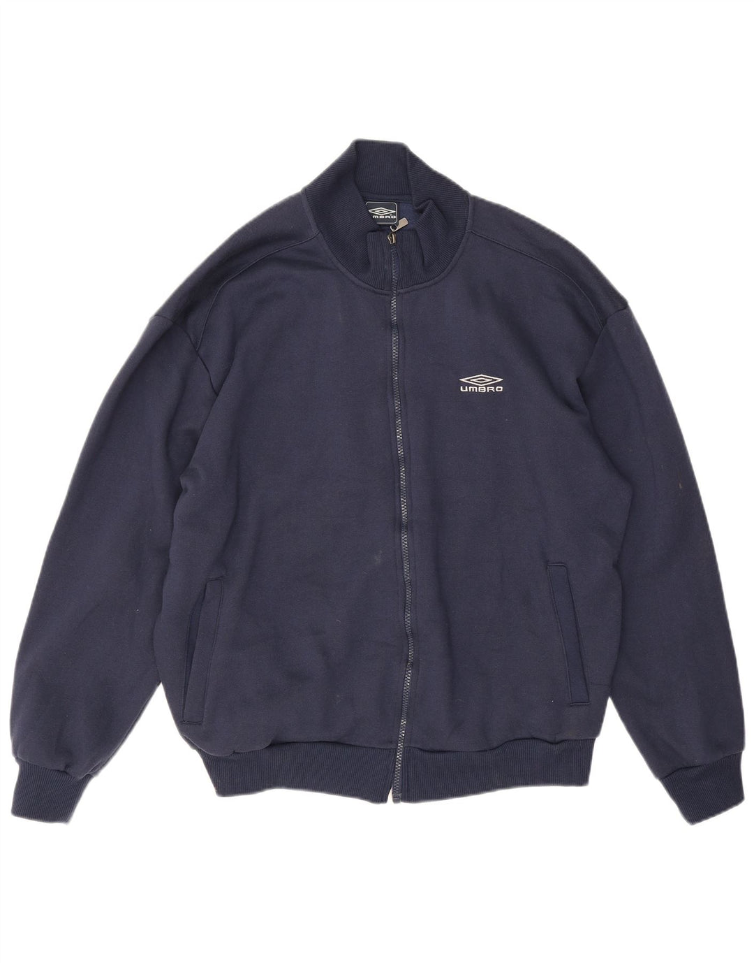 Giacca da ginnastica da uomo Umbro grande in poliestere blu navy