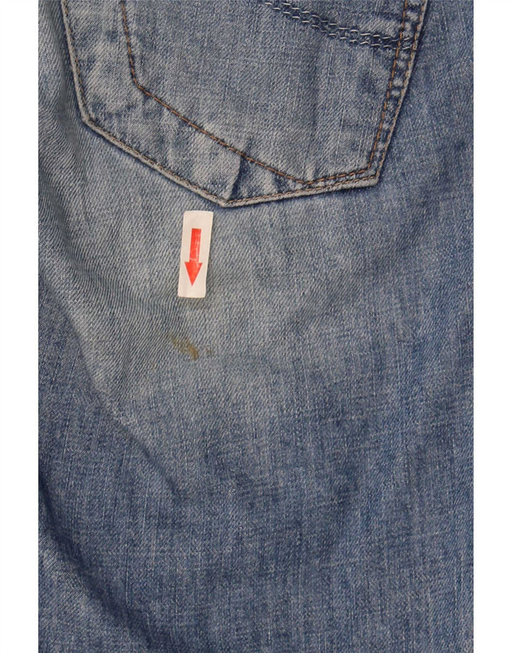 Pantaloncini di jeans cargo Chazey da donna Lee W27 piccoli in cotone blu