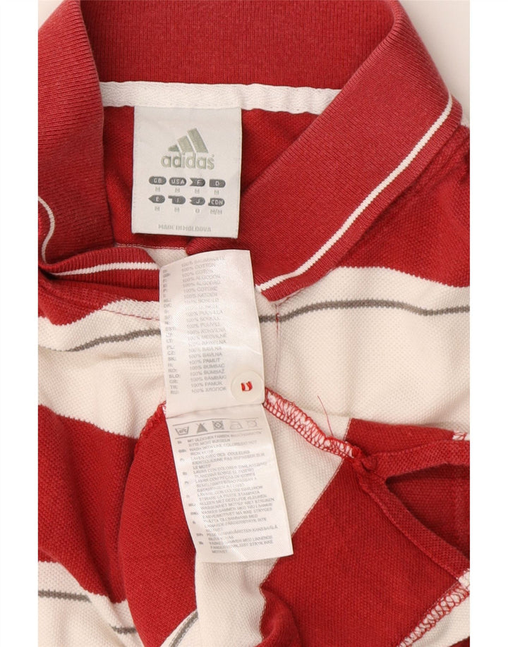 Polo da rugby da uomo a maniche corte ADIDAS Miami Heat, a righe rosse medie