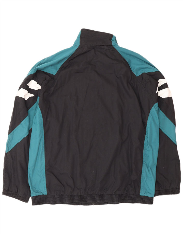 Giacca da tuta da uomo vestibilità ampia CRANE XL poliestere color block nero