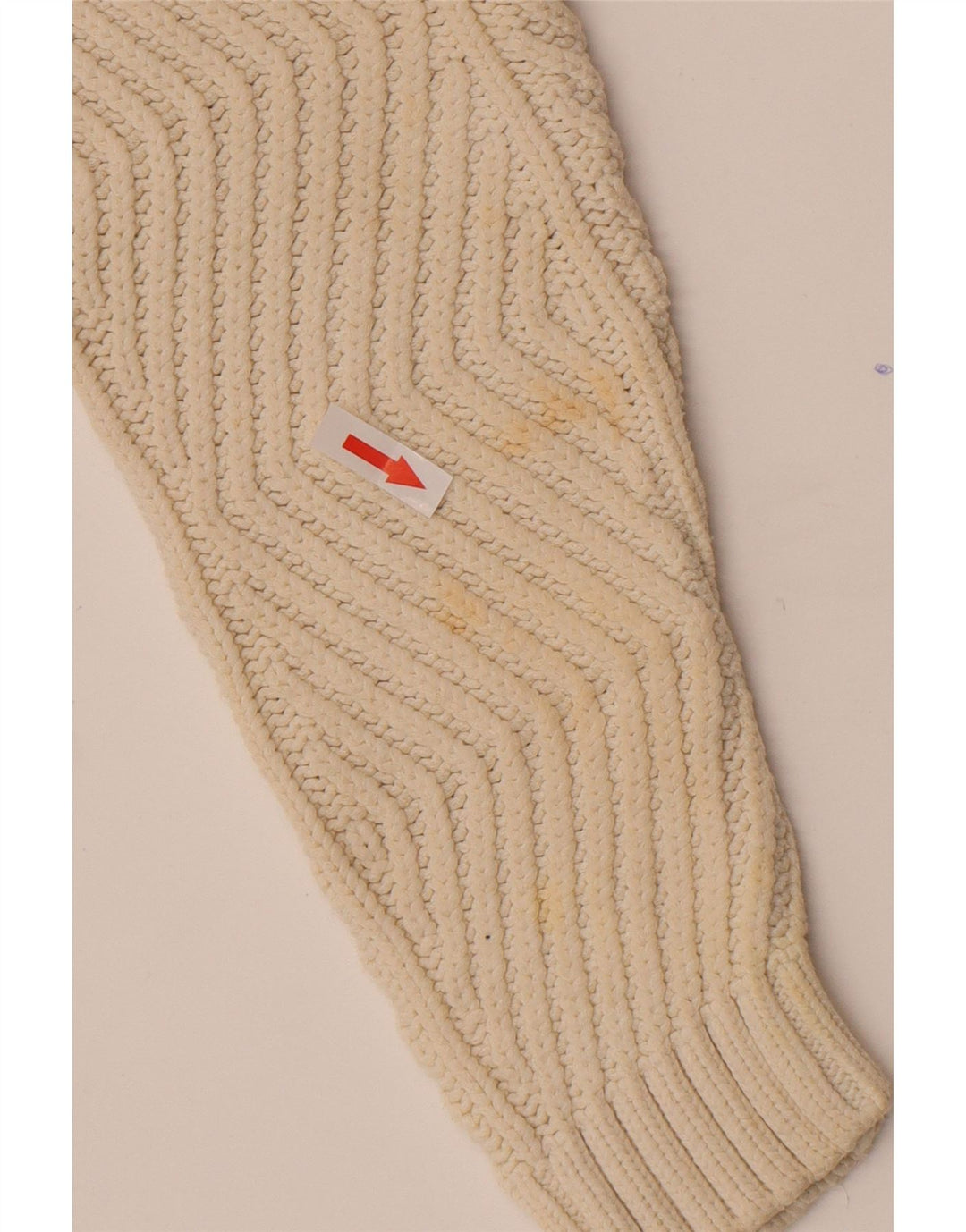 Maglione maglione con scollo a V da donna Marks & Spencer UK 10 piccolo bianco sporco