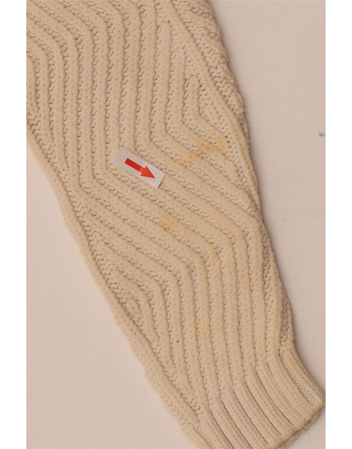 Maglione maglione con scollo a V da donna Marks & Spencer UK 10 piccolo bianco sporco