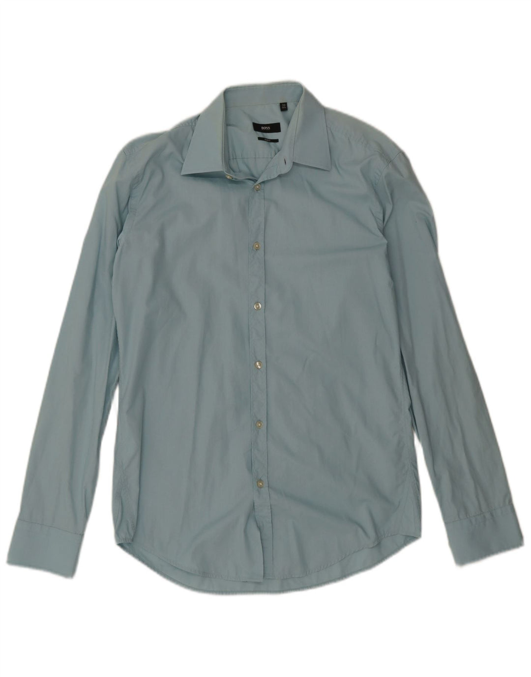 Camicia slim fit da uomo Hugo Boss taglia 39 15 1/2 blu medio