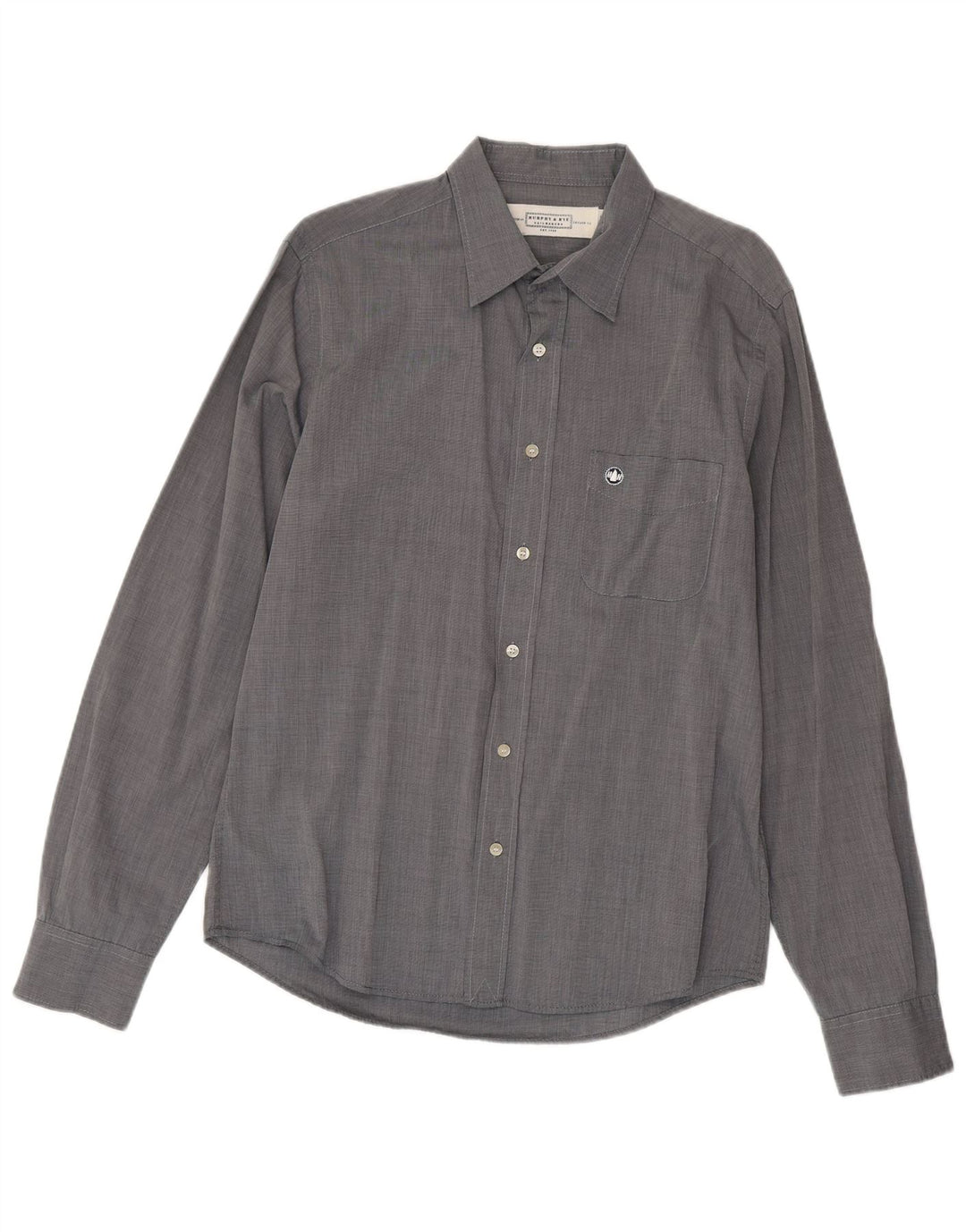 Camicia slim fit da uomo Murphy & Nye grande grigia