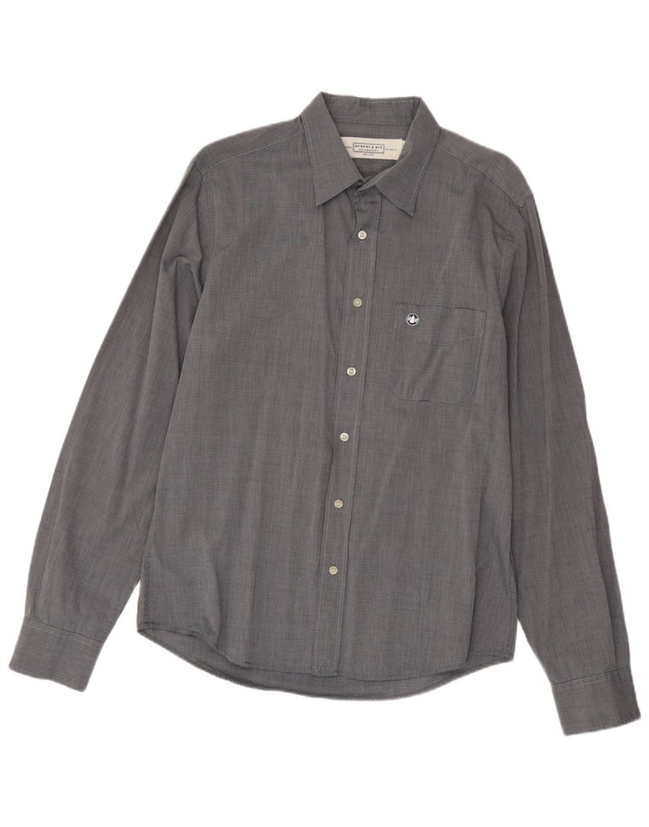 Camicia slim fit da uomo Murphy & Nye grande grigia