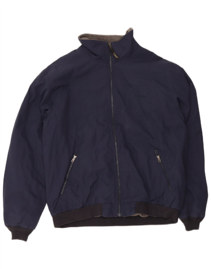 Giubbotto bomber da uomo L.L.Bean UK 40 grande poliestere blu navy