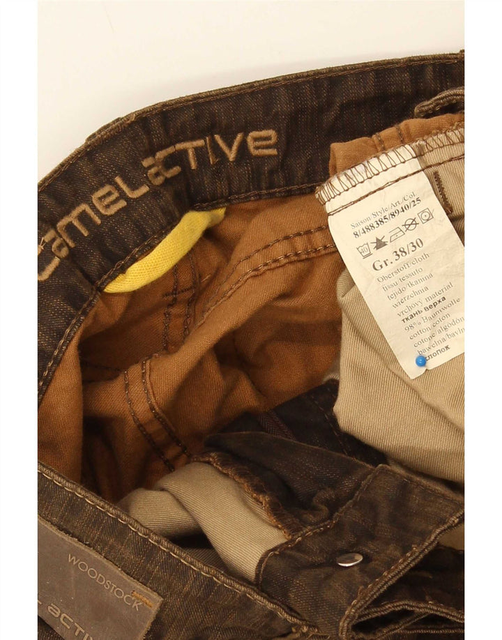 Jeans dritti da uomo Camel Active W38 L30 cotone marrone