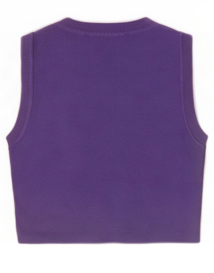 Canotta corta da donna Zara UK 8 piccola viola