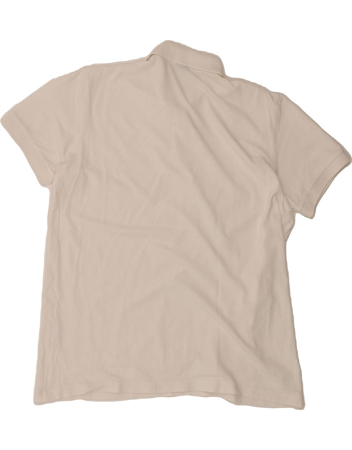 HUGO BOSS Mens Polo Shirt Large White Vintage Hugo Boss and Second-Hand Hugo Boss from Messina Hembry 