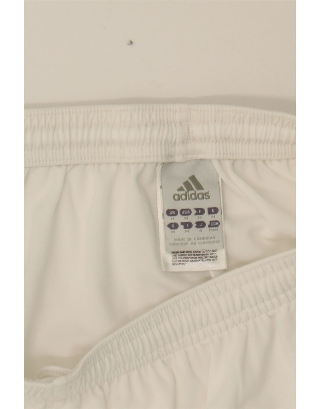 ADIDAS Mens Climalite Sport Shorts Medium  White Polyester Vintage Adidas and Second-Hand Adidas from Messina Hembry 