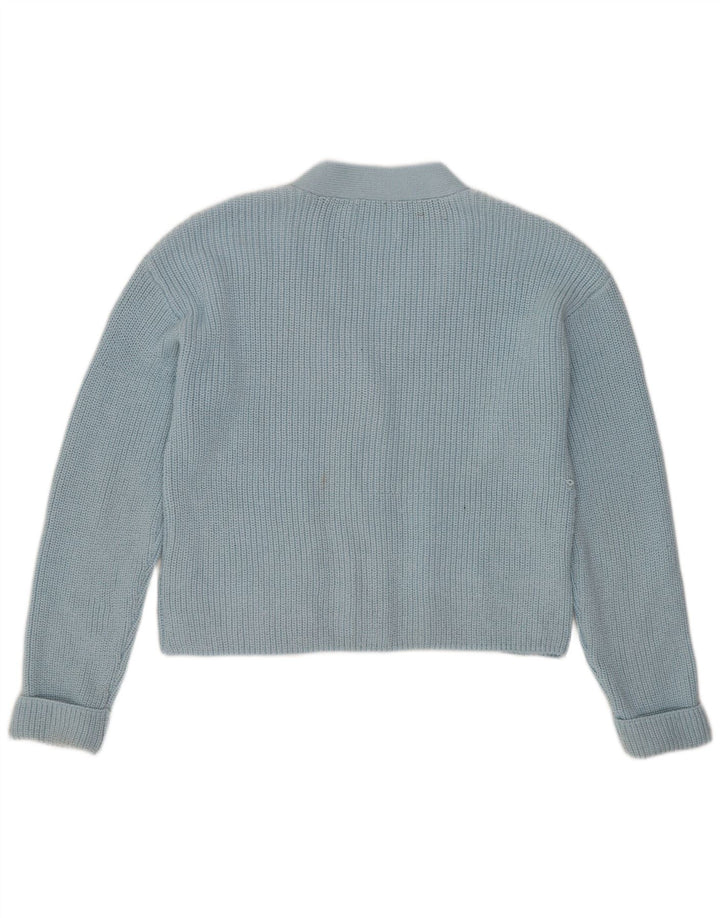 Maglione cardigan corto per ragazze Zara 13-14 anni in poliestere blu