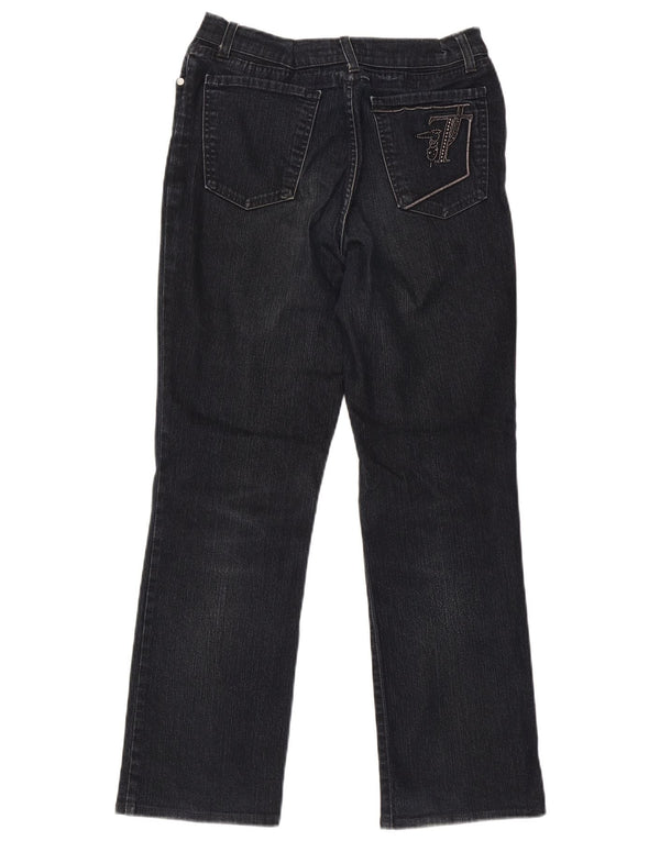 Jeans Dritti Donna Trussardi W30 L29 Cotone Blu Navy